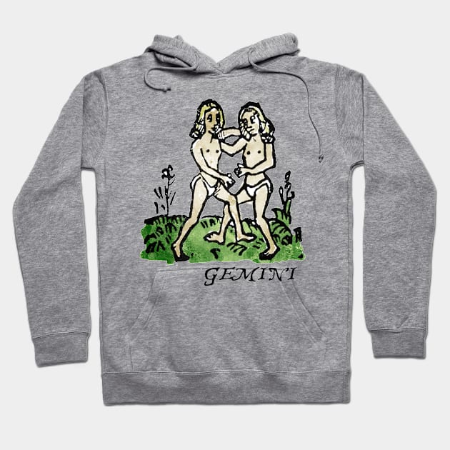 Gemini - Medieval Astrology: Hoodie by The Blue Box